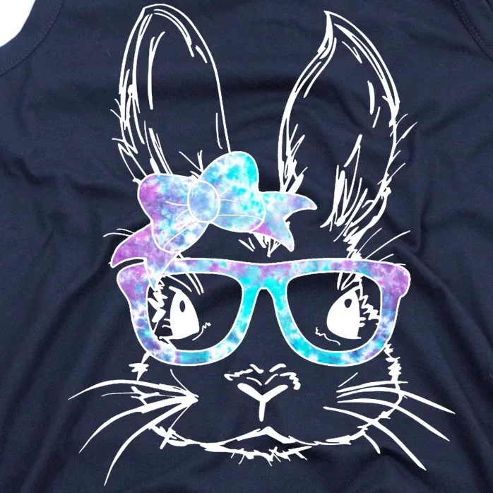 Hipster Easter Bunny Floral Tank Top