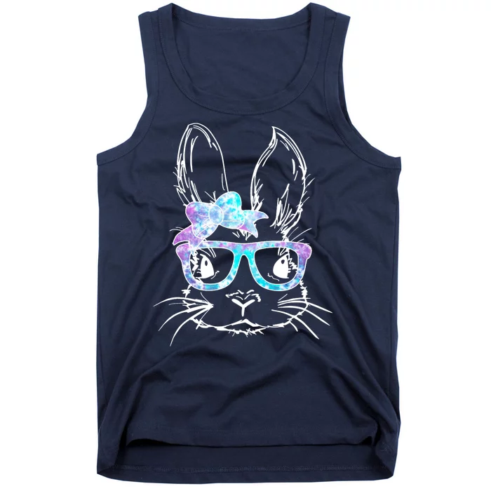 Hipster Easter Bunny Floral Tank Top