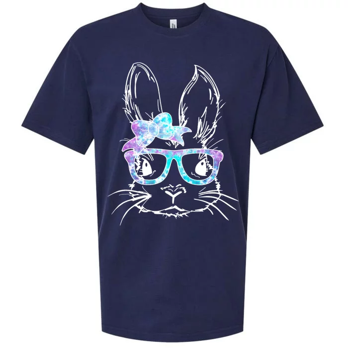 Hipster Easter Bunny Floral Sueded Cloud Jersey T-Shirt