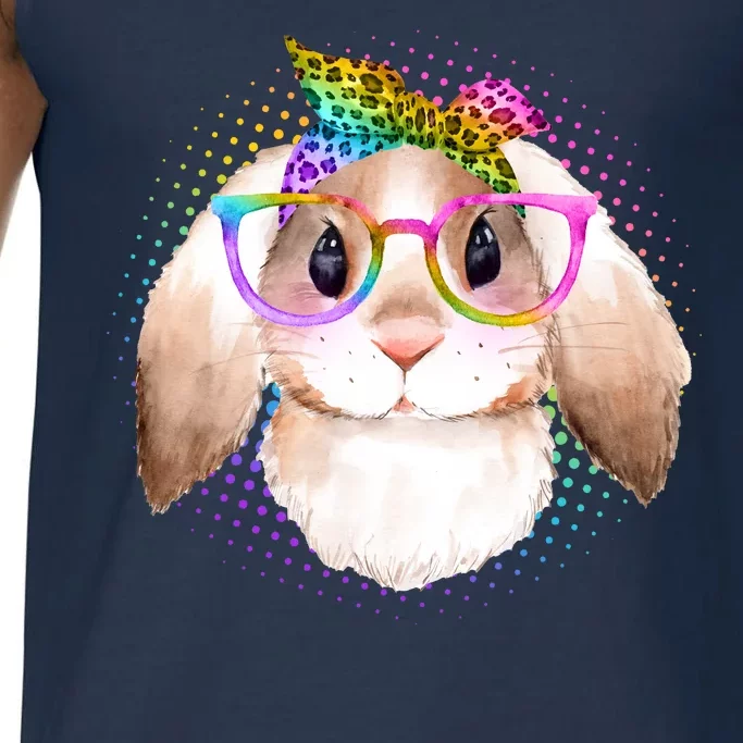 Hipster Rabbit Cute Easter Bunny Comfort Colors® Tank Top