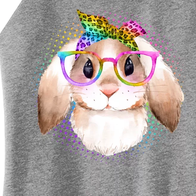 Hipster Rabbit Cute Easter Bunny Women’s Perfect Tri Rocker Tank