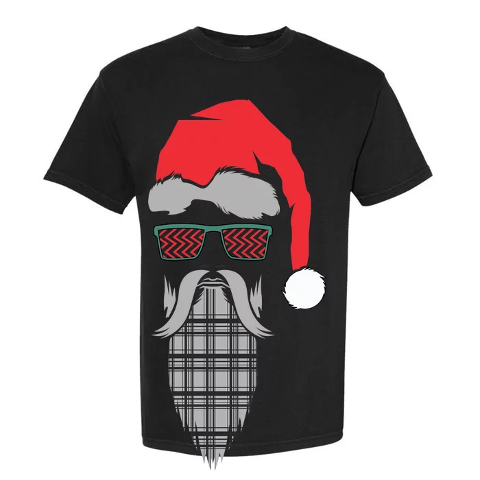 Hipster Santa Claus Garment-Dyed Heavyweight T-Shirt