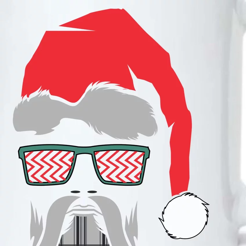 Hipster Santa Claus Black Color Changing Mug