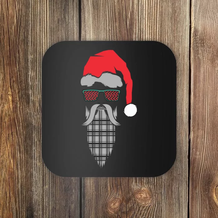 Hipster Santa Claus Coaster