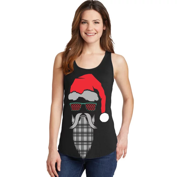 Hipster Santa Claus Ladies Essential Tank