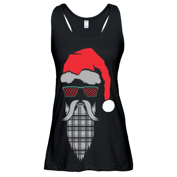 Hipster Santa Claus Ladies Essential Flowy Tank