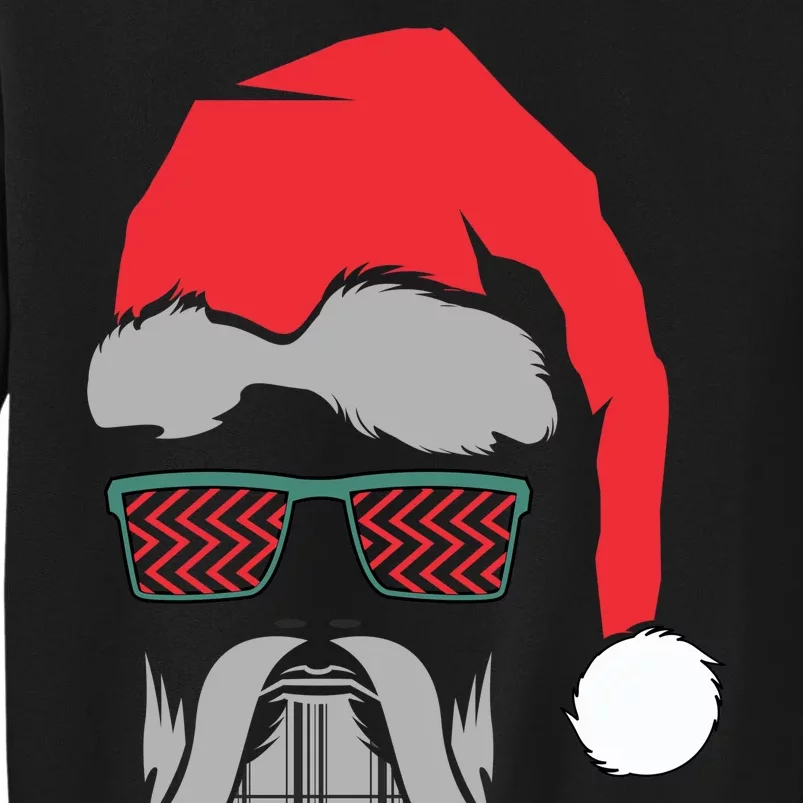 Hipster Santa Claus Tall Sweatshirt