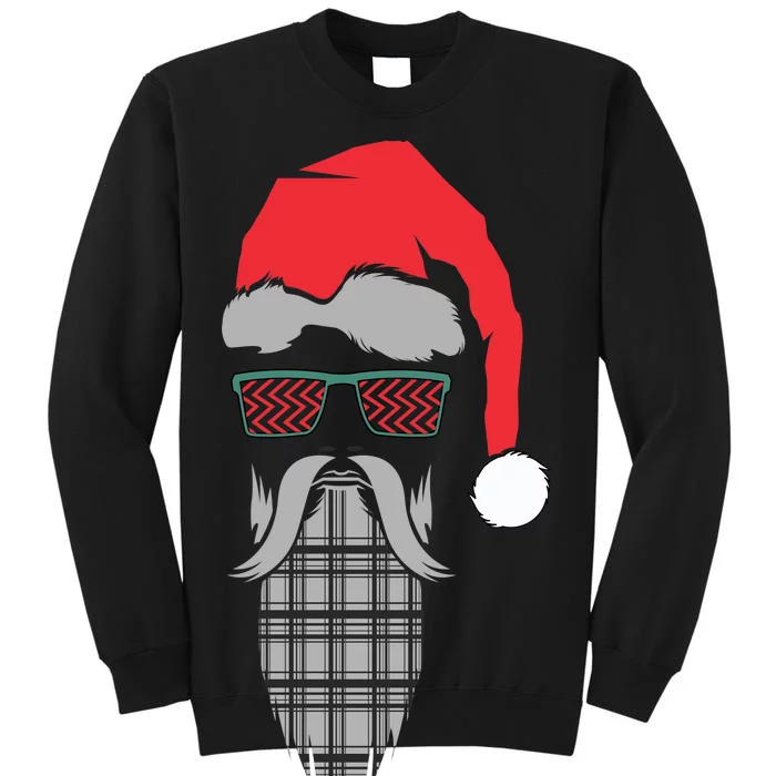 Hipster Santa Claus Tall Sweatshirt