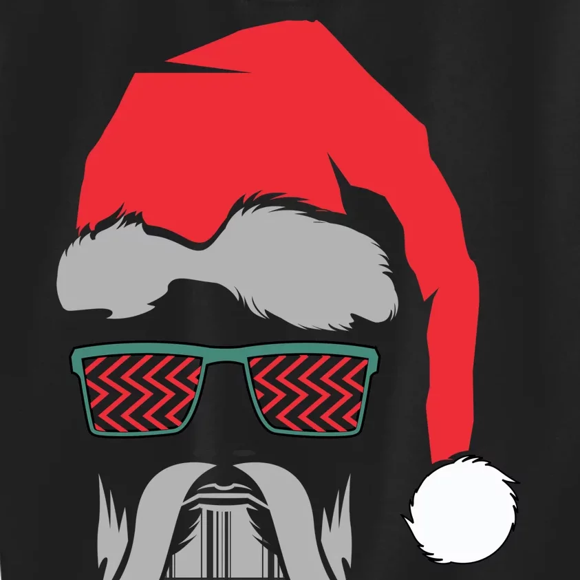 Hipster Santa Claus Kids Sweatshirt