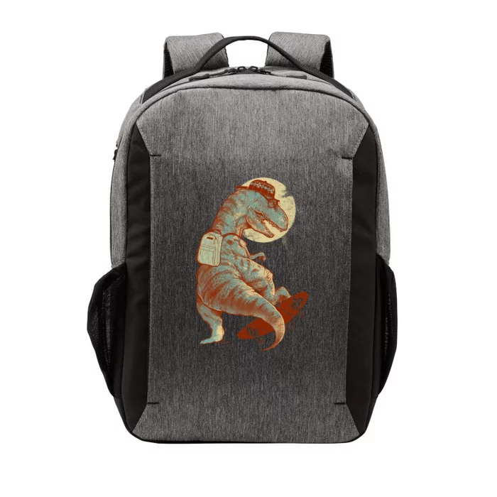 Hipster T-Rex Skateboarding Vector Backpack