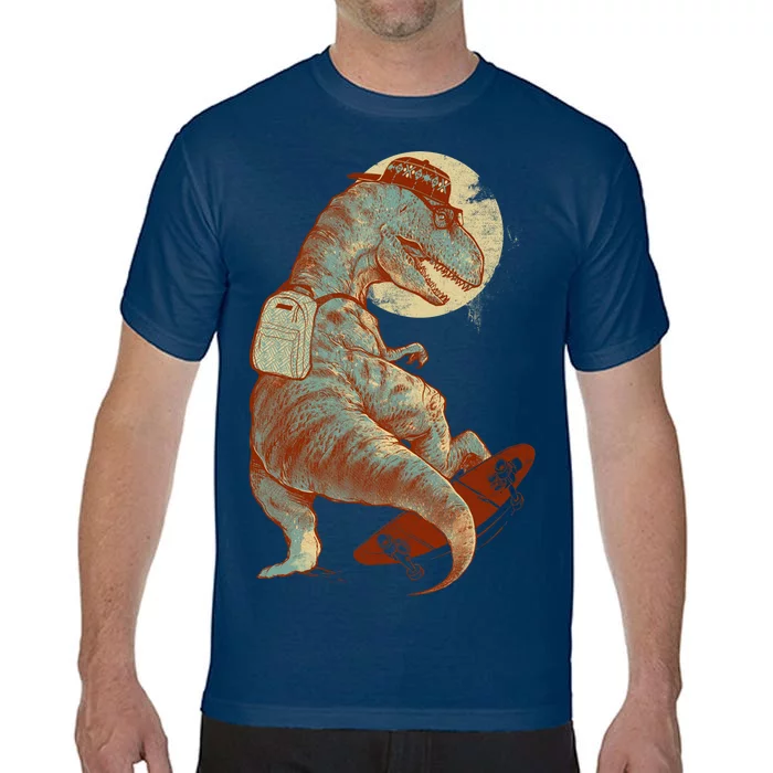 Hipster T-Rex Skateboarding Comfort Colors T-Shirt