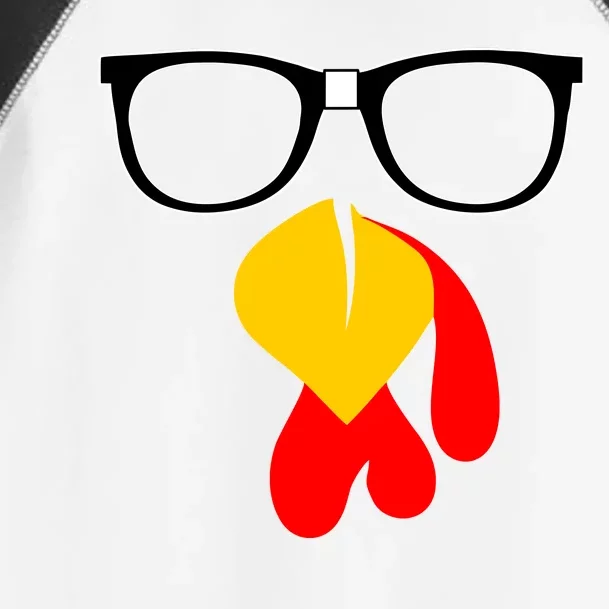 Hipster Turkey Nerd Glasses Thanksgiving Toddler Fine Jersey T-Shirt