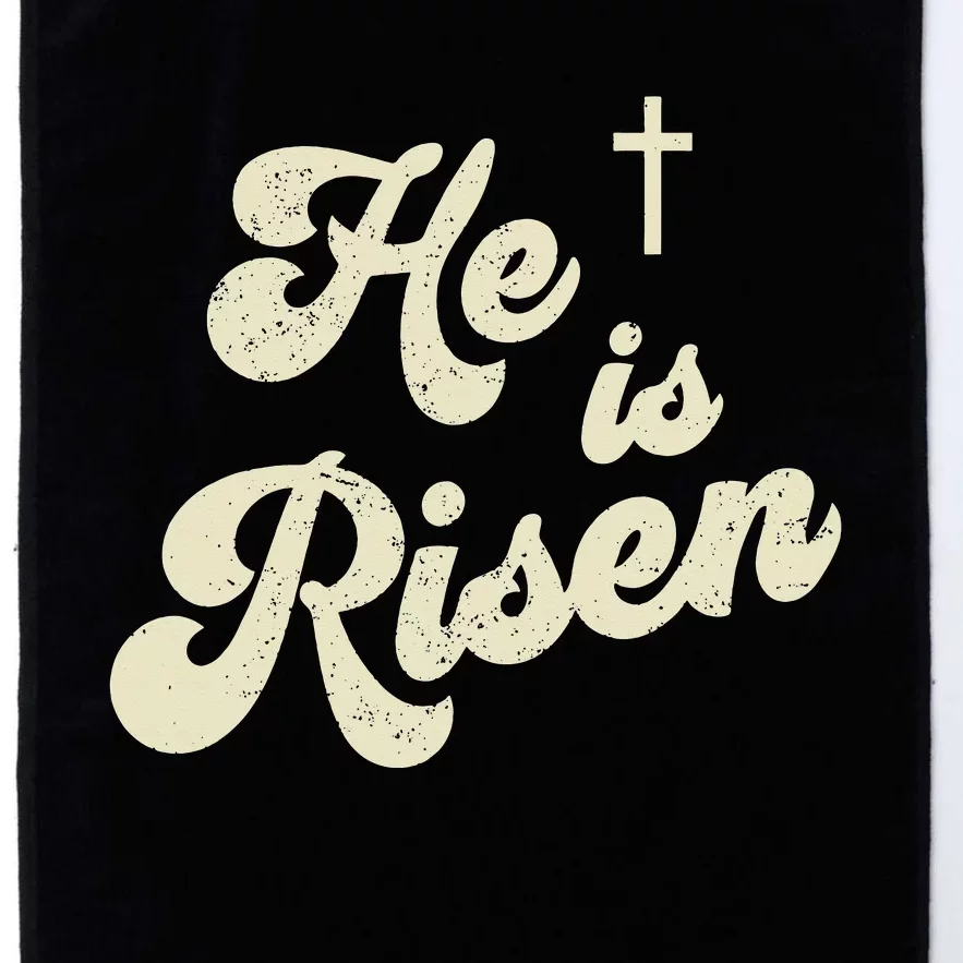 He Is Risen Cross Jesus Easter Day Christians Platinum Collection Golf Towel