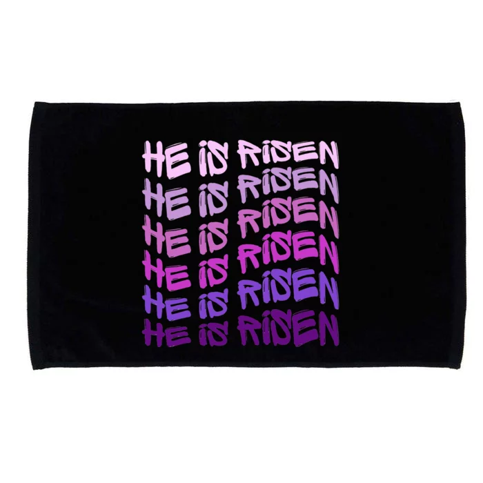 He is Risen, Easter He is Risen, He is Risen Apparel, Jesus Microfiber Hand Towel