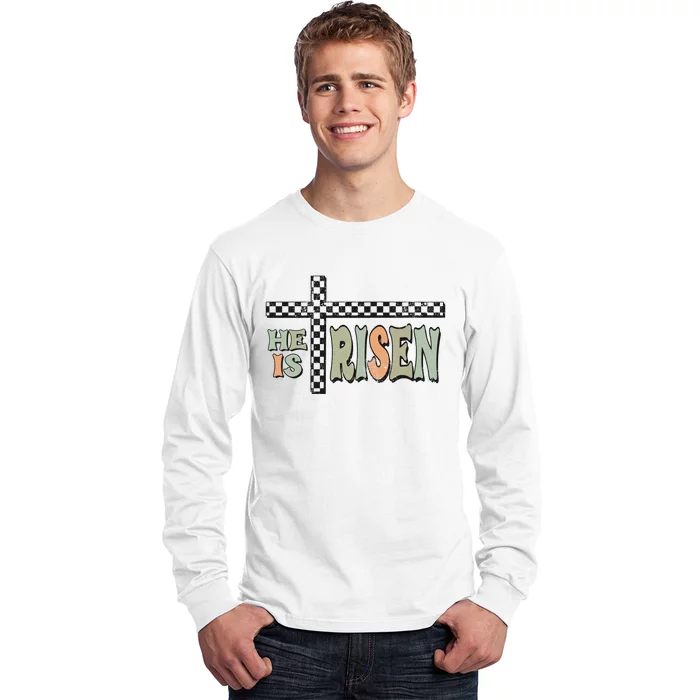 He Is Risen Easter Matthew 28 6 Christian Long Sleeve Shirt