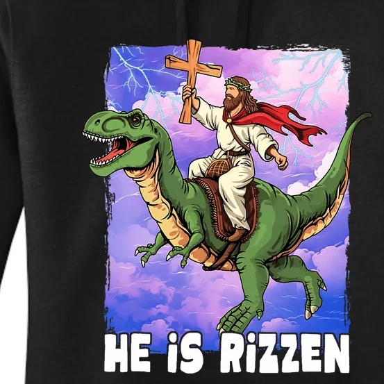 He Is Rizzen Women's Pullover Hoodie