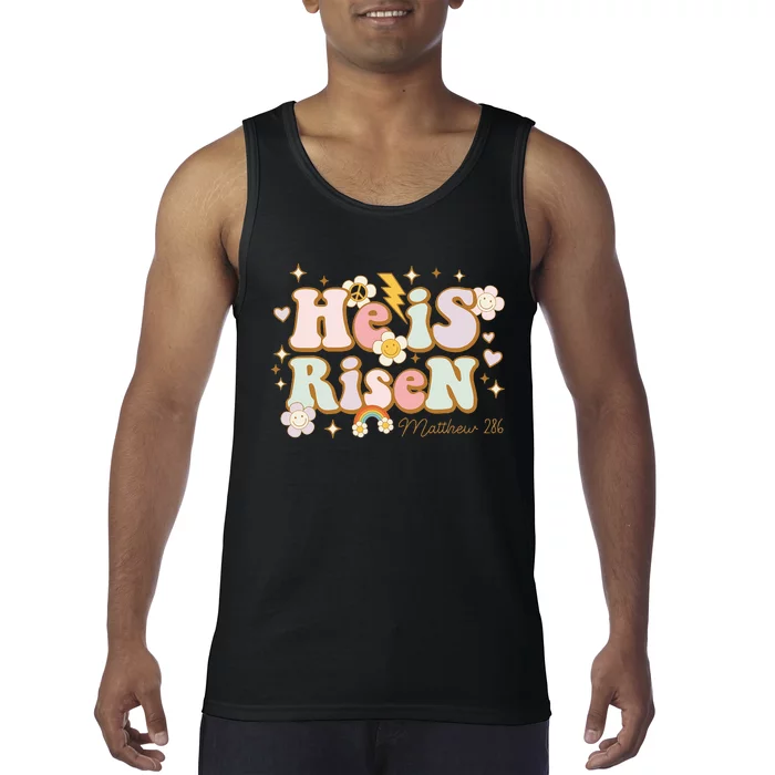 He Is Risen Indeed Happy Easter For Christian Easter Jesus Tank Top