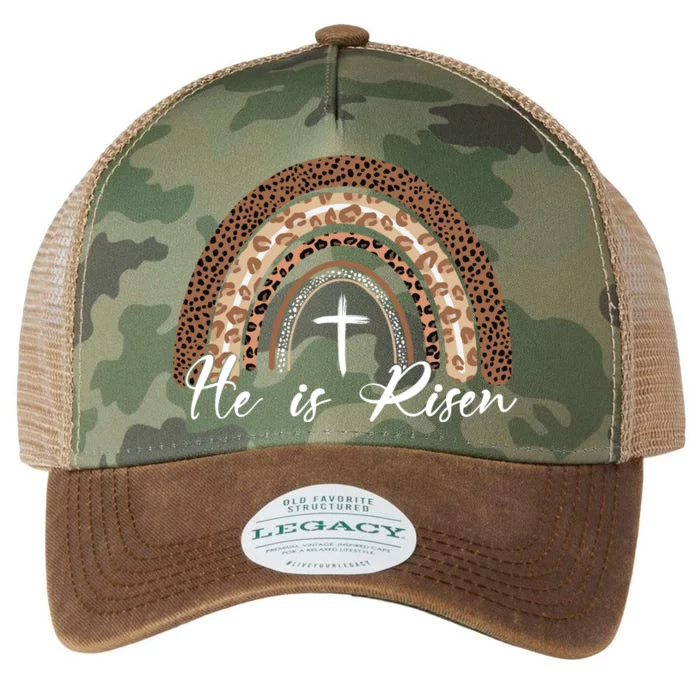 He Is Risen Jesus Christ Easter Christian Faith Legacy Tie Dye Trucker Hat