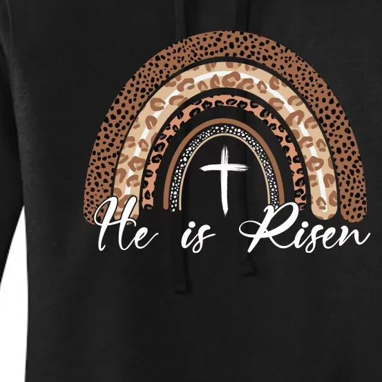 He Is Risen Jesus Christ Easter Christian Faith Women's Pullover Hoodie