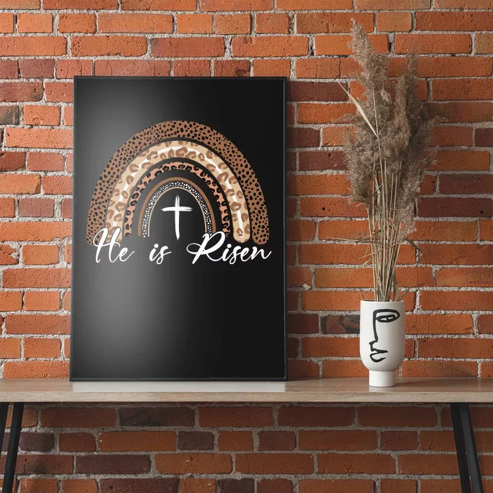 He Is Risen Jesus Christ Easter Christian Faith Poster