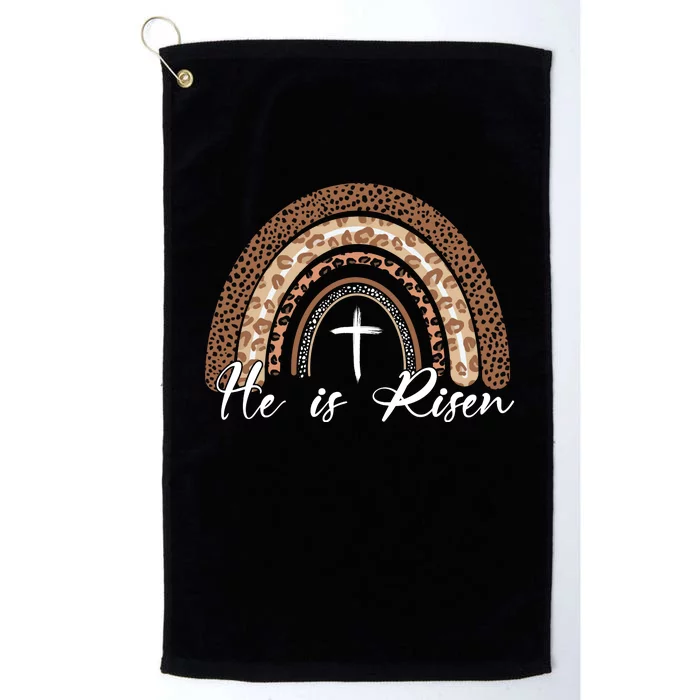 He Is Risen Jesus Christ Easter Christian Faith Platinum Collection Golf Towel