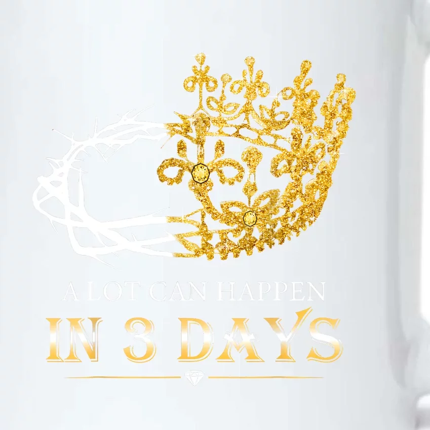 He Is Risen A Lot Can Happen In 3 Days Easter Day Black Color Changing Mug