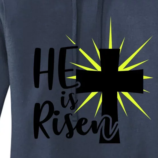 He Is Risen Jesus Christ Spiritual Bible Verse Easter Sunday Funny Gift Women's Pullover Hoodie