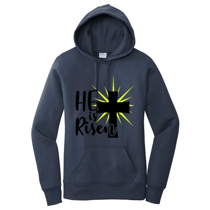 He Is Risen Jesus Christ Spiritual Bible Verse Easter Sunday Funny Gift Women's Pullover Hoodie