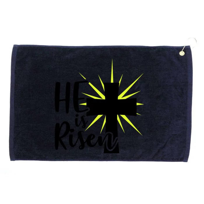 He Is Risen Jesus Christ Spiritual Bible Verse Easter Sunday Funny Gift Grommeted Golf Towel