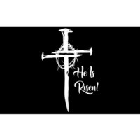 He Is Risen Cross Jesus Religious Easter Day Christians Bumper Sticker