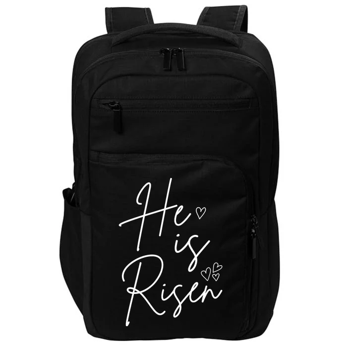 He Is Risen Jesus Easter Heart Impact Tech Backpack