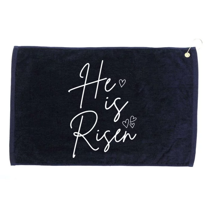 He Is Risen Jesus Easter Heart Grommeted Golf Towel