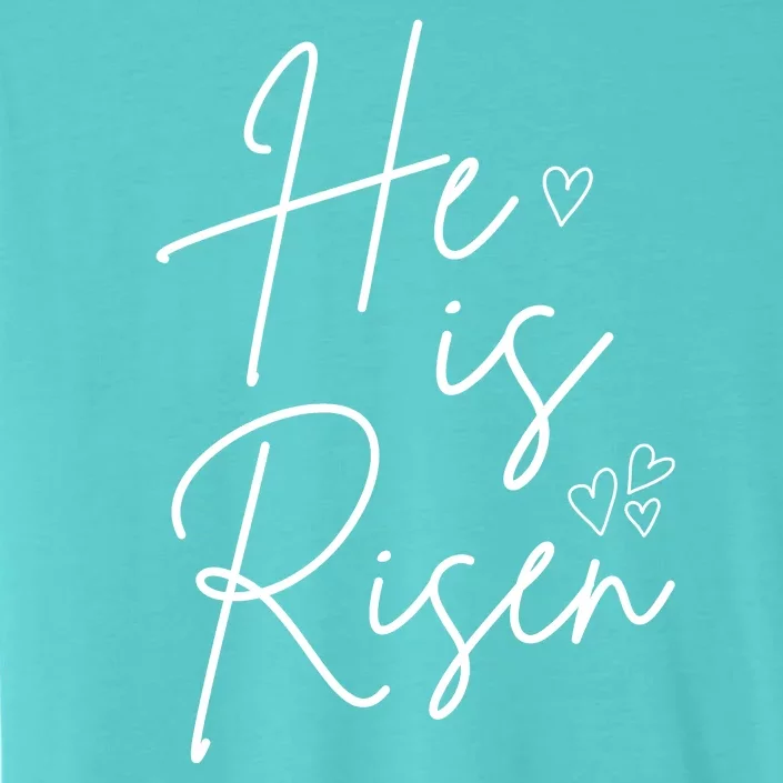 He Is Risen Jesus Easter Heart ChromaSoft Performance T-Shirt