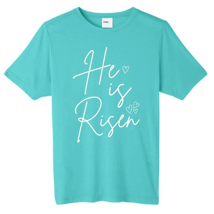 He Is Risen Jesus Easter Heart ChromaSoft Performance T-Shirt