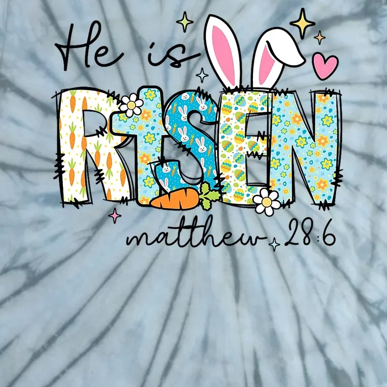 He Is Risen Jesus Christian Happy Easter Day Tie-Dye T-Shirt