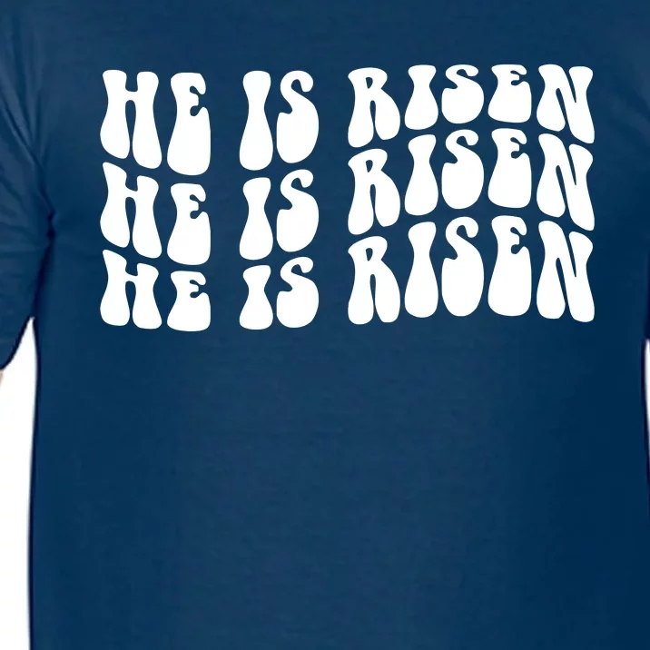 He Is Risen Jesus Retro Groovy Easter Comfort Colors T-Shirt