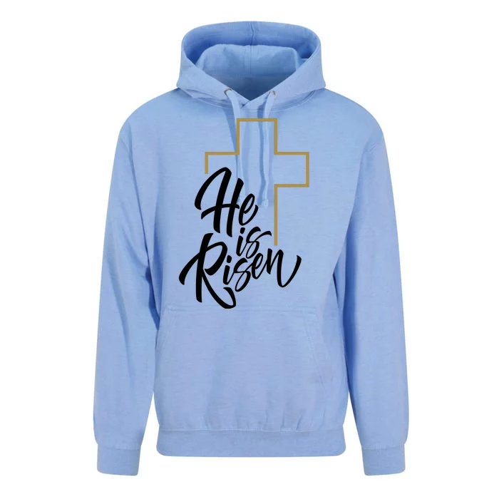 He Is Risen Easter Cross Christian Unisex Surf Hoodie