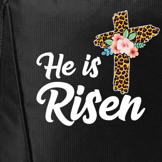 He Is Risen Jesus Christ Easter Cross City Backpack