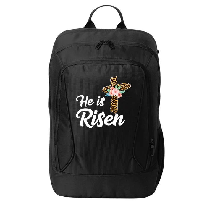 He Is Risen Jesus Christ Easter Cross City Backpack