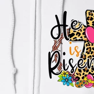 HE Is Risen Jesus Resurrection Christian for easter Full Zip Hoodie