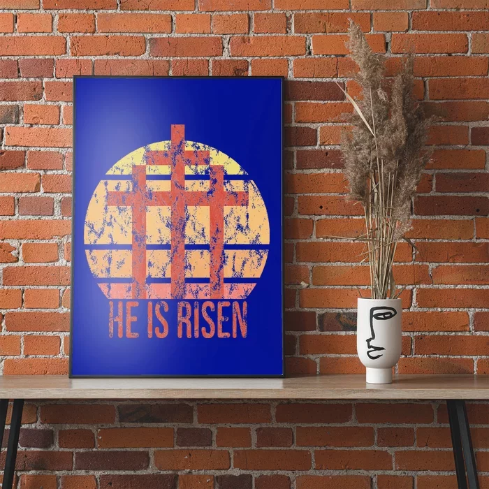 He Is Risen Religious Easter Poster