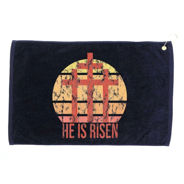 He Is Risen Religious Easter Grommeted Golf Towel