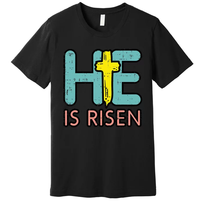 He is Risen Jesus Christ Christian Religious Easter Premium T-Shirt