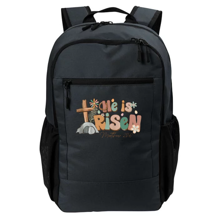 He Is Risen Matthew 28 6 Easter Day God Jesus Faith Easter Daily Commute Backpack