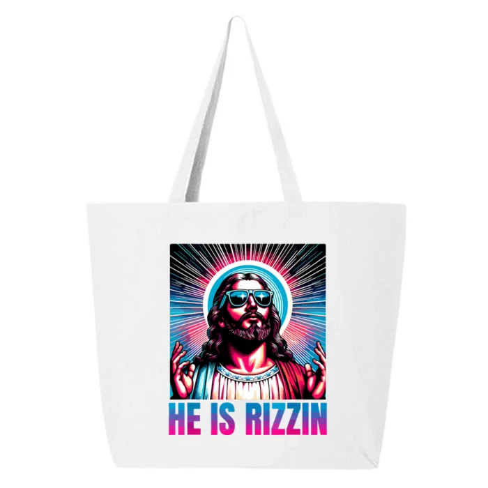 He Is Rizzin Jesus Is Rizzen 25L Jumbo Tote