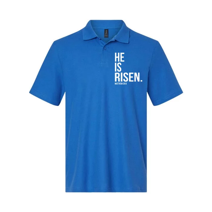 He Is Risen Cool Gift Bible Scripture Verse Christian Gift Softstyle Adult Sport Polo