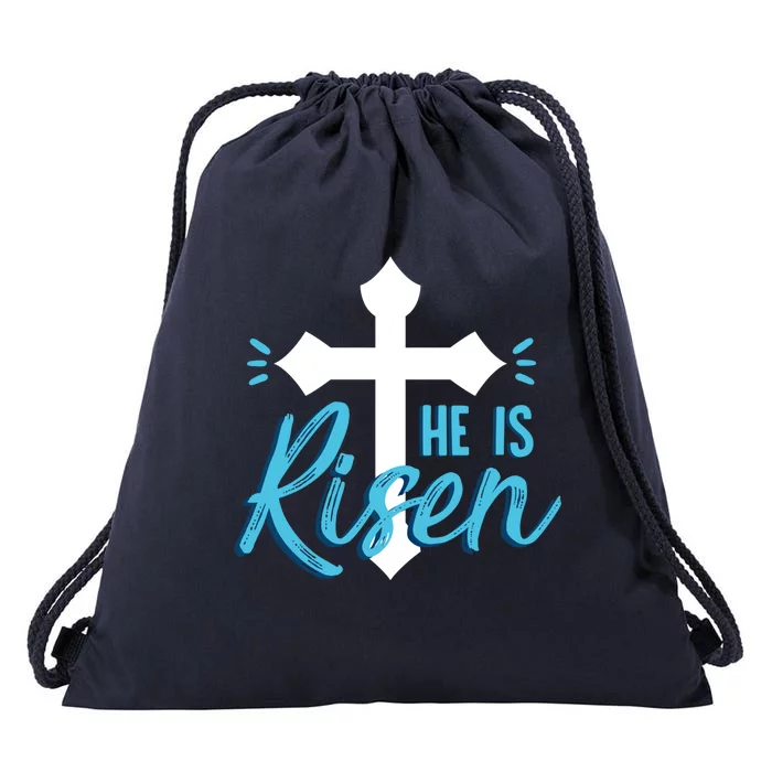 He Is Risen Inspirational Religious Holy Week Christian Gift Drawstring Bag