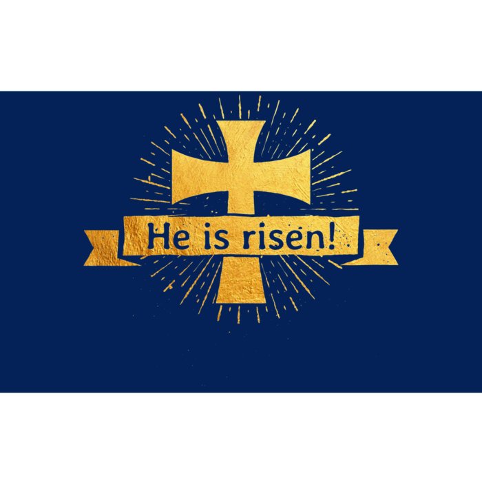 He Is Risen! Cross Easter Gift For Christians Cross Bumper Sticker