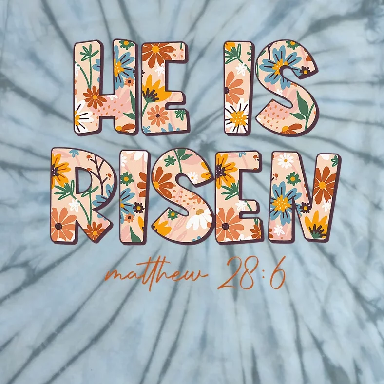 He Is Risen Jesus Religious Christian Easter  Ladies Tie-Dye T-Shirt