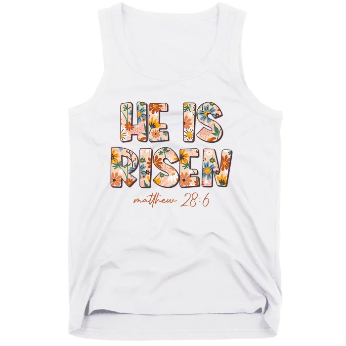 He Is Risen Jesus Religious Christian Easter  Ladies Tank Top